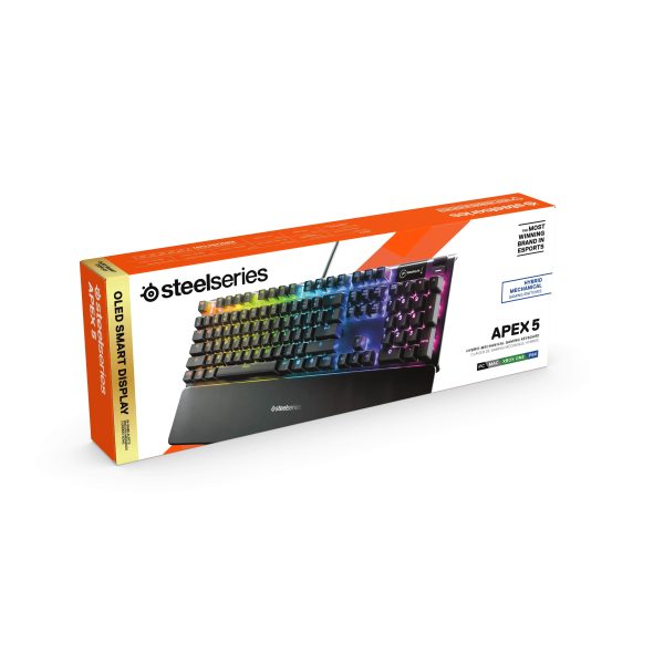 SteelSeries Apex 5 Mechanical Hybrid Gaming Keyboard RGB-9