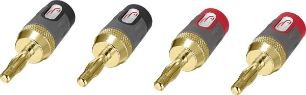 Rocketfish 24k Gold Plated Toolless Speaker Banana Plugs-1