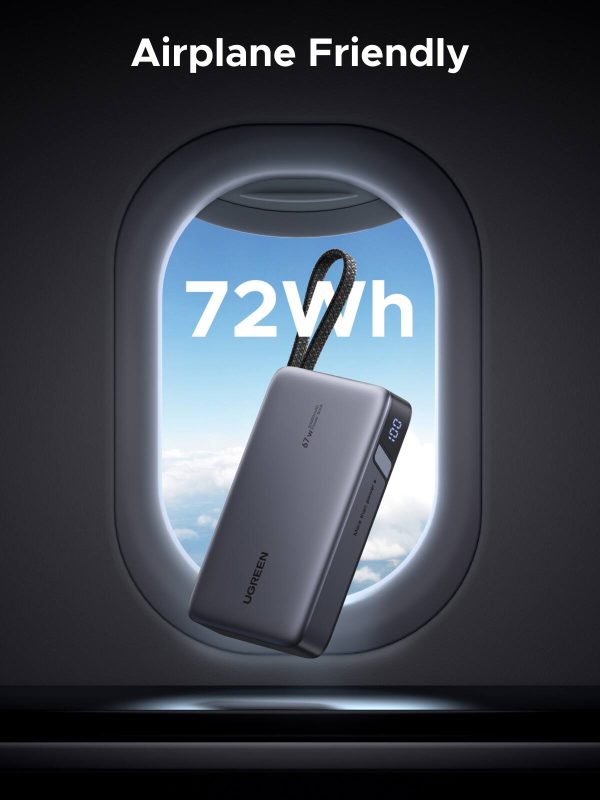 UGREEN 67W Laptop Power Bank 20000mAh Fast Charging Travel-6