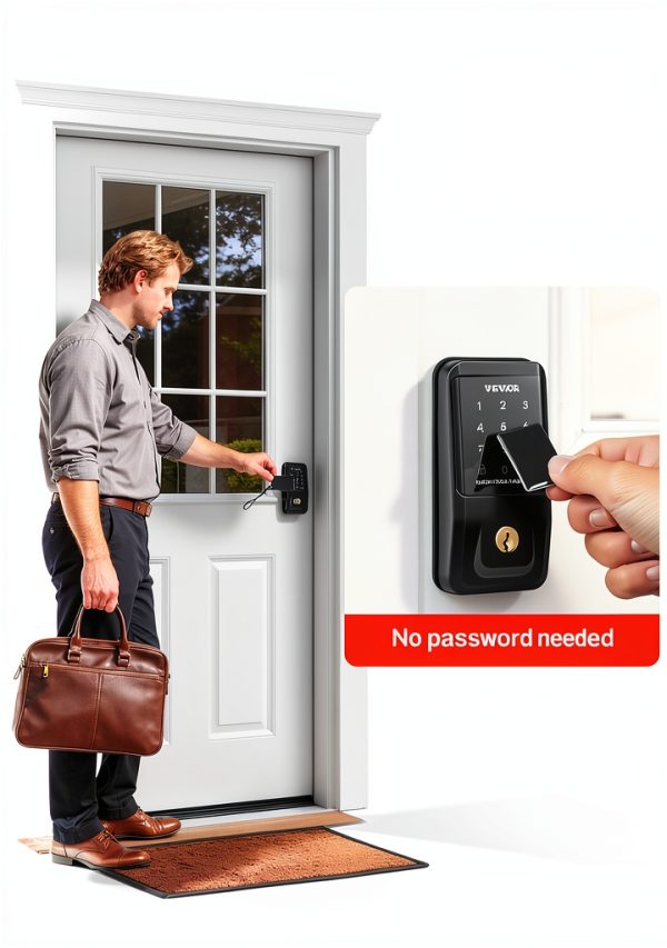 VEVOR Keyless Entry Door Lock Electronic Deadbolt Matte-2