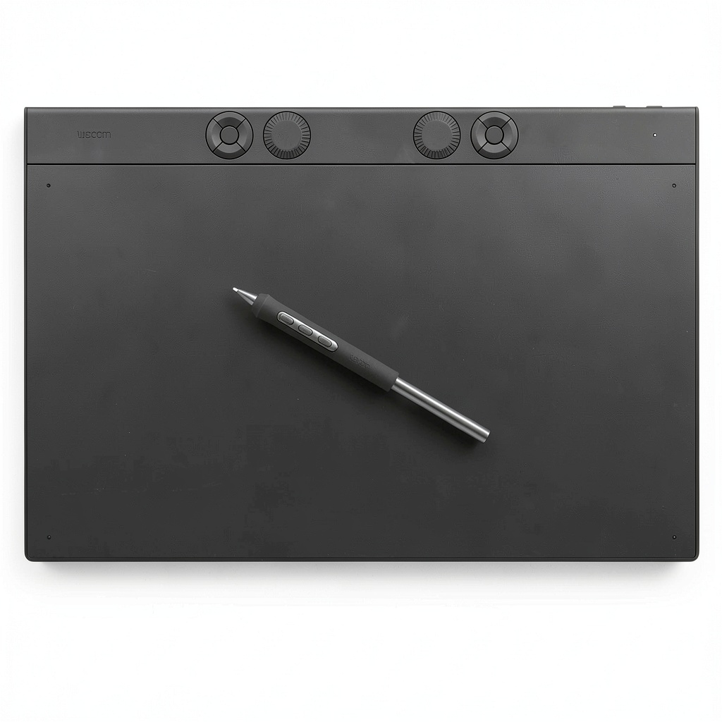 Wacom Intuos Pro Large tablet on a desk with Pro Pen 3