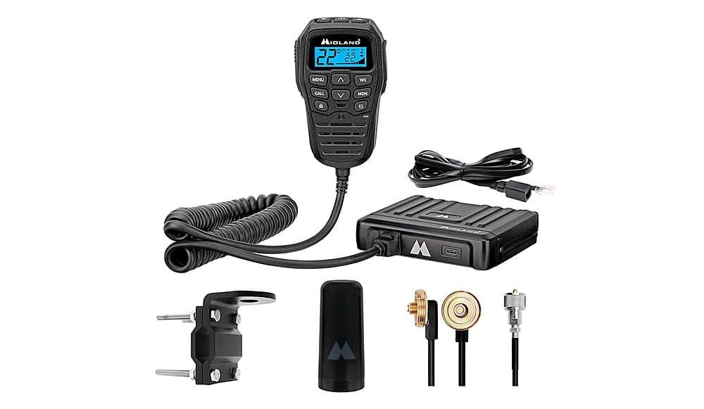 Midland MXT275VP4 GMRS radio installed on an off-road vehicle