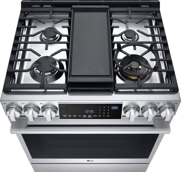LG STUDIO Smart Slide In Dual Fuel Range EasyClean-1