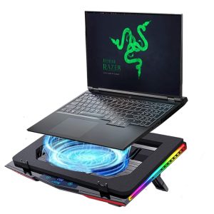 Gaming Laptop Cooling Pad Turbo Fan Adjustable Speed LED-0