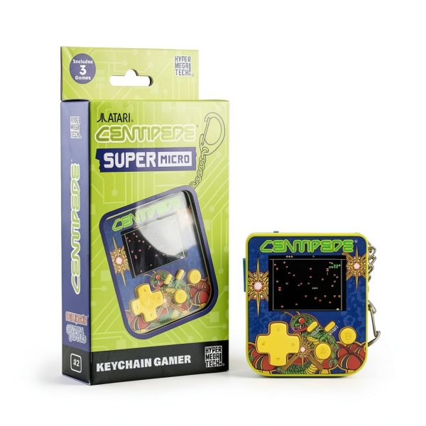 HyperMegaTech Atari Centipede Keychain Retro Gaming Portable-0