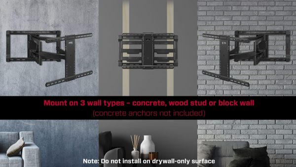Rocketfish Full Motion TV Wall Mount Extends 26 Inch-7