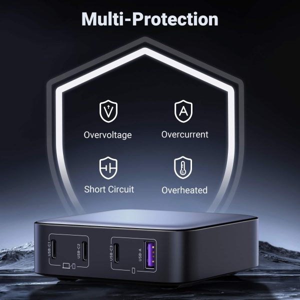 UGREEN Nexode 100W GaN Charger Fast Charging 4 Ports-4