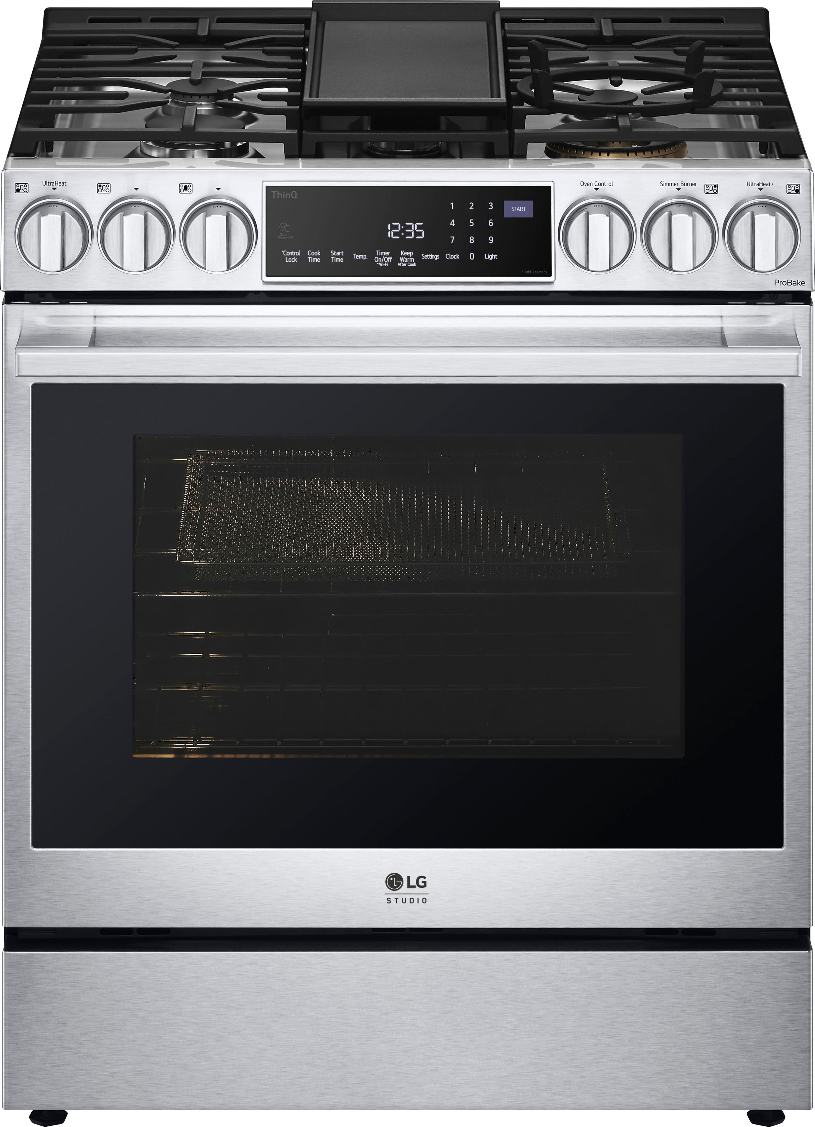 LG STUDIO Dual Fuel Range in a contemporary kitchen setting