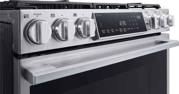 LG STUDIO Smart Slide In Dual Fuel Range EasyClean-5