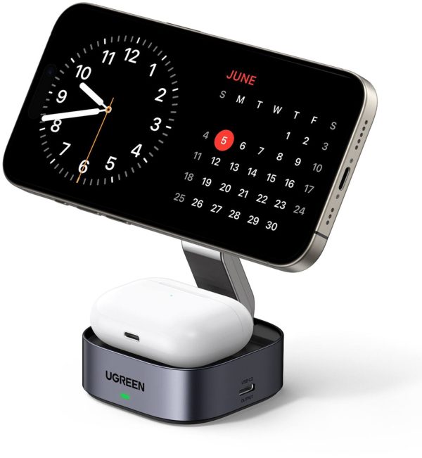 UGREEN 2-in-1 Magnetic Wireless Charger Qi2 Certified 15W-2