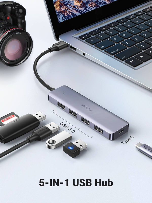 UGREEN USB 3.0 Hub 4-Port Expansion Fast Data Transfer-1