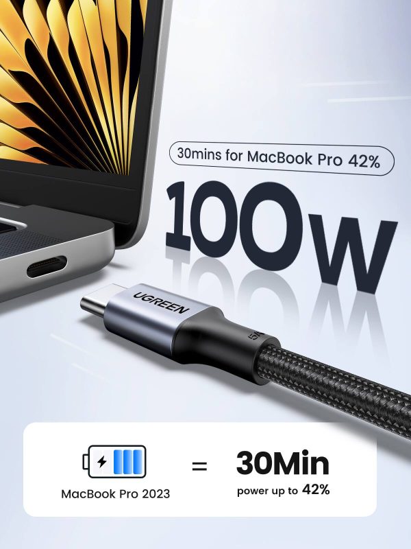 UGREEN 100W USB C Cable Fast Charging Data Sync-1
