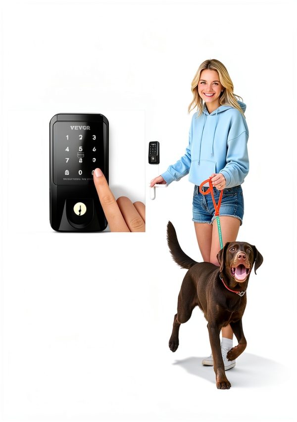 VEVOR Keyless Entry Door Lock Electronic Deadbolt Matte-3