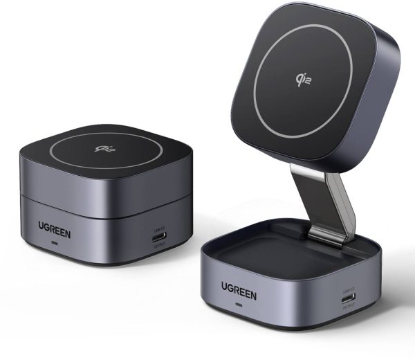 UGREEN 2-in-1 Magnetic Wireless Charger Qi2 Certified 15W-4