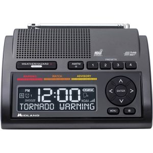 Midland NOAA Weather Radio SAME Alerts USB Charging-0