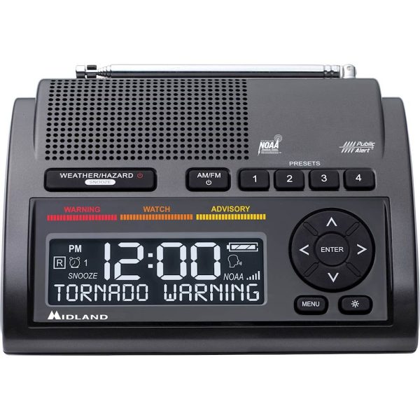 Midland NOAA Weather Radio SAME Alerts USB Charging-0