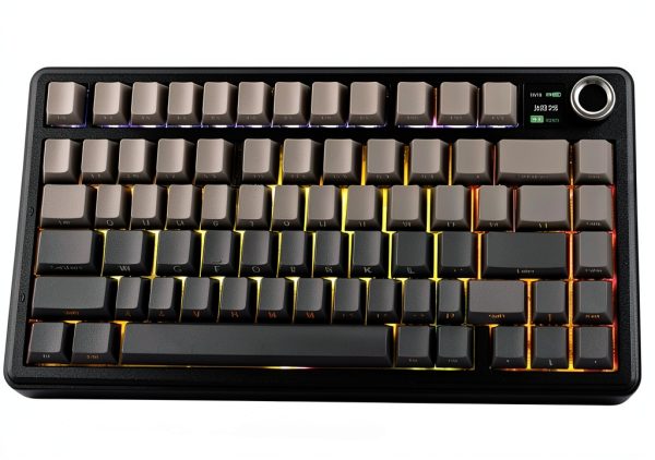 AULA F75 Max Mechanical Gaming Keyboard RGB Knob Screen-0