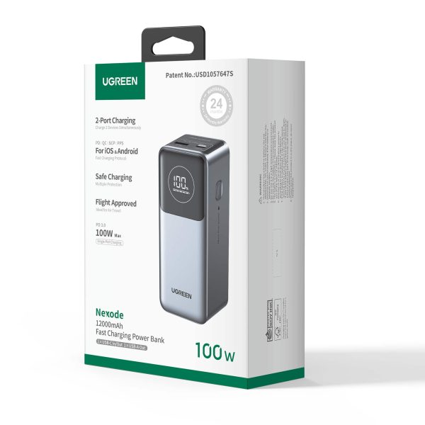 UGREEN 100W Power Bank Fast Laptop Charging 12000mAh-10