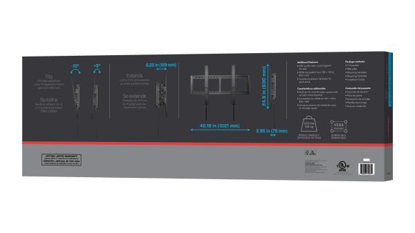 Rocketfish TV Wall Mount Extending Tilt 50-100 in TVs-8