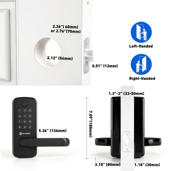 Olumat Fingerprint Smart Door Lock Keyless Entry Keypad App-5