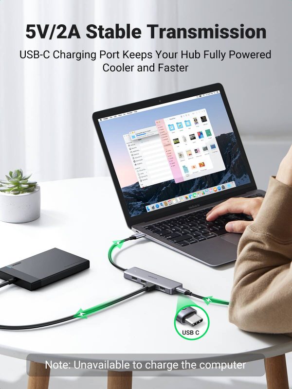 UGREEN 4-Port USB 3.0 Hub High-Speed Data Transfer Compact-3